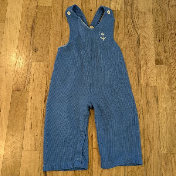 Vtg Baby Toddler Clothing Lot 70s Overalls Jeans Maverick Healthtex Buster Brown